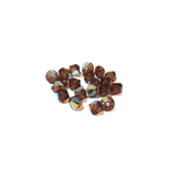Swarovski Crystal, Bicone, 4mm - Smoked Topaz AB; 20 pcs