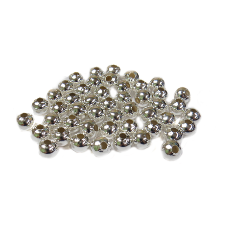 Smooth Round, Brass 8mm - Silver