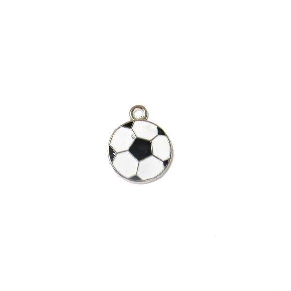 Soccer Ball Charm - Silver