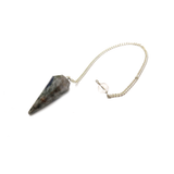 Sodalite Crystal Pendulum - Silver
