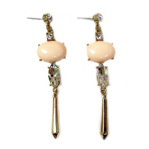 Emily Earring, Gold, 16mm - 1 piece