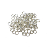Split Ring, Silver, Brass, 6mm