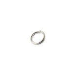 Split Ring Round, Sterling Silver, 6mm - 1 piece