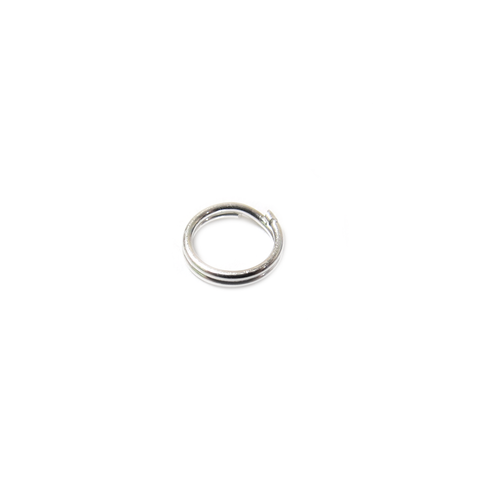 Split Ring Round, Sterling Silver, 6mm - 1 piece