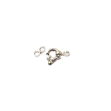 Spring Ring Clasp, Sterling Silver, 10x8mm, 1 piece