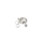 Spring Ring Clasp, Sterling Silver, 12x20mm - 1 piece