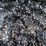 Bella, Sequins, Black, 54" Wide- 1 Yard