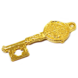 St. Benedict Key, Gold, 33x8mm; 1 piece