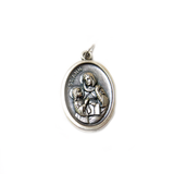 Saint Ann Italian Charm, Antique Silver, 25x16mm - 1 piece