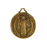 Saint Benedic Charm, Gold, 21mm - 1 piece