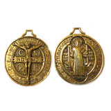 Saint Benedic Charm, Gold, 21mm - 1 piece