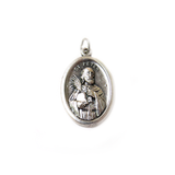 Saint Peter Italian Charm, Antique Silver, 25x16mm - 1 piece