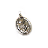 Saint Gabriel Italian Charm, Antique Silver, 25x16mm - 1 piece
