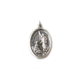 Saint Raphael Italian Charm, Antique Silver, 25x16mm - 1 piece