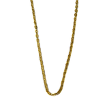 Stainless Steel Flat Link Necklace; Gold, 19"; 1 Necklace