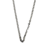 Stainless Steel Flat Link Necklace, 19", Silver; 1 Necklace