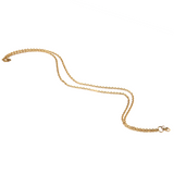 Stainless Steel Necklace with Ring, 30", Gold; 1 Necklace
