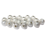 Stardust Spacer Beads, Silver-10mm; 20pcs