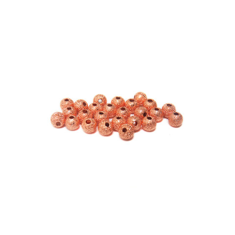 Stardust Spacer Beads, Copper-4mm; 25pcs