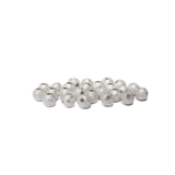 Stardust Spacer Bead, Silver Plated-6mm; 25pcs