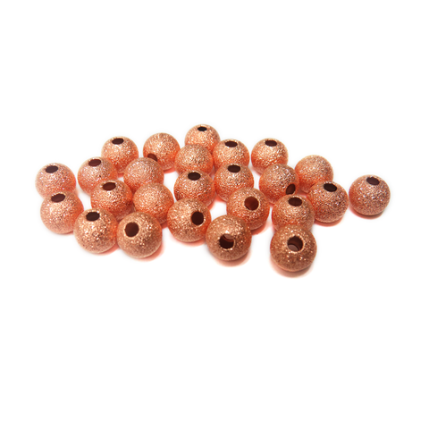 Stardust Spacer Beads, Copper-8mm; 25pcs