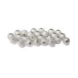 Stardust Spacer Beads, Silver-8mm; 25pcs