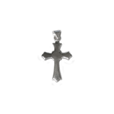 Celtic Sterling Silver Cross Pendant, 27x16mm, Silver; 1 piece