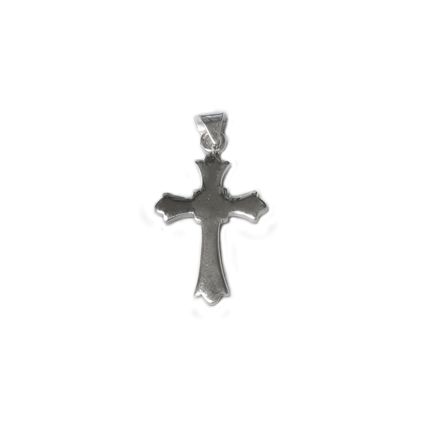 Celtic Sterling Silver Cross Pendant, 27x16mm, Silver; 1 piece