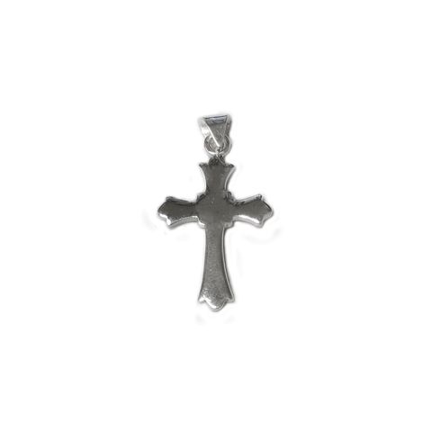 Celtic Sterling Silver Cross Pendant, 27x16mm, Silver; 1 piece