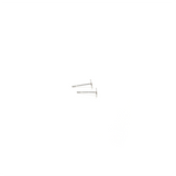 Flat Pin Pad, Sterling Silver, 5mm; 1 pair