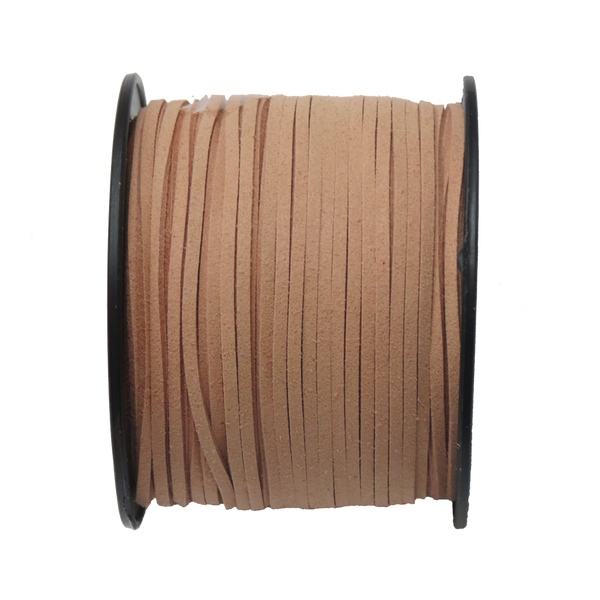 Suede Cord, 3mm-Beige; per yard