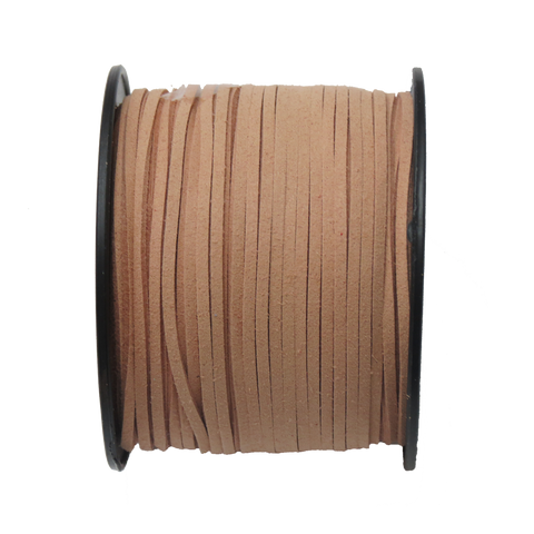 Suede Cord, 3mm-Beige; per yard