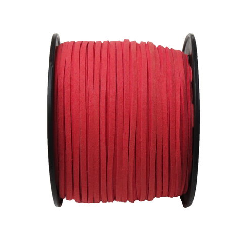 Suede Cord, 3mm-Coral; per yard