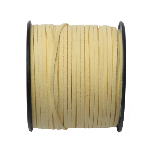 Suede Cord, 3mm-Lt. Yellow;per yard