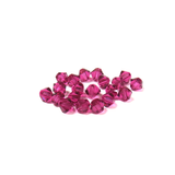 Swarovski Crystal, Bicone, 4mm - Fuchsia; 20 pcs