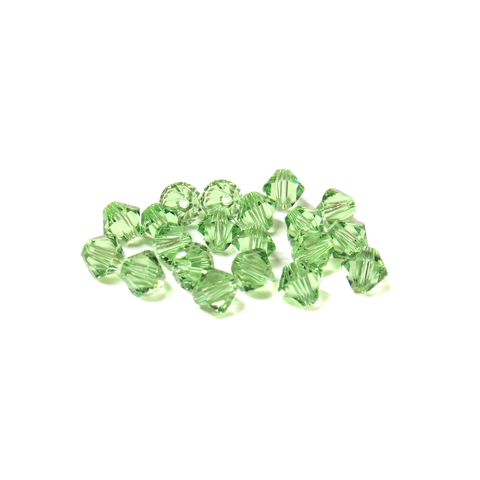 Swarovski Crystal, Bicone, 5MM - Peridot; 20 pcs