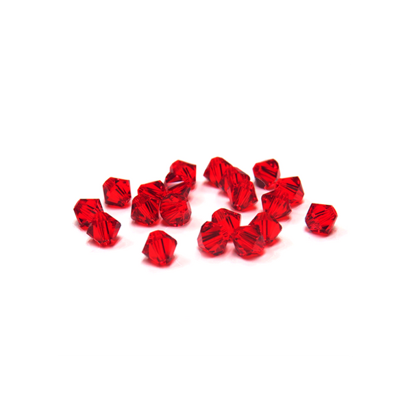 Swarovski Crystal, Bicone, 5mm - Light Siam; 20 pcs