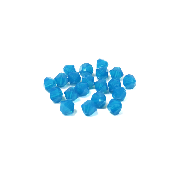 Swarovski Crystal, Bicone, 4mm - Caribbean Opal; 20 pcs
