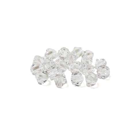 Swarovski Crystal, Bicone, 6mm - Crystal; 20 pcs