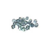 Swarovski Crystal, Bicone, 4mm - Indian Sapphire AB; 20 pcs
