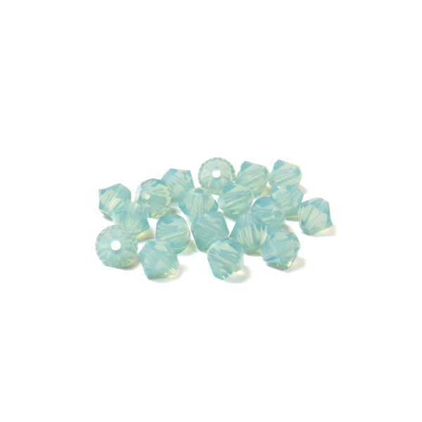 Swarovski Crystal, Bicone, 4mm - Pacific Opal; 20 pcs