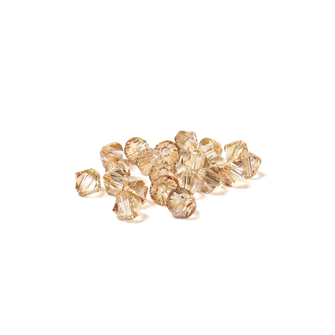 Swarovski Crystal, Bicone, 4mm- Golden Shadow; 20pcs.