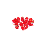Swarovski Crystal, Bicone, 4mm - Light Siam AB; 20 pcs