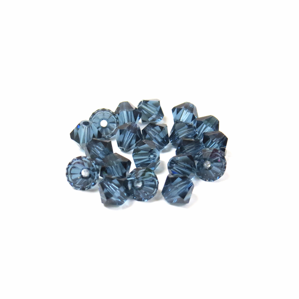 Swarovski Crystal, Bicone, 5MM - Montana; 20pcs
