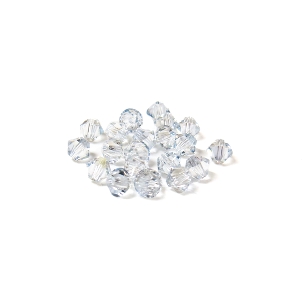 Swarovski Crystal, Bicone, 4mm - Shadow Crystal AB; 20 pcs