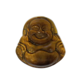 Buddha Tiger Eye Pendant, 22x20mm; 1 piece