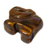 Elephant Tiger Eye Bead, 19x22mm; 1 piece