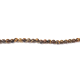 Round 4mm Brown Tiger Eye