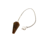 Tiger Eye Crystal Pendulum  - Silver