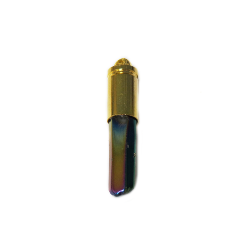 Titanium Quartz Bullet, Litmus,Gold, 48x10mm; 1 piece